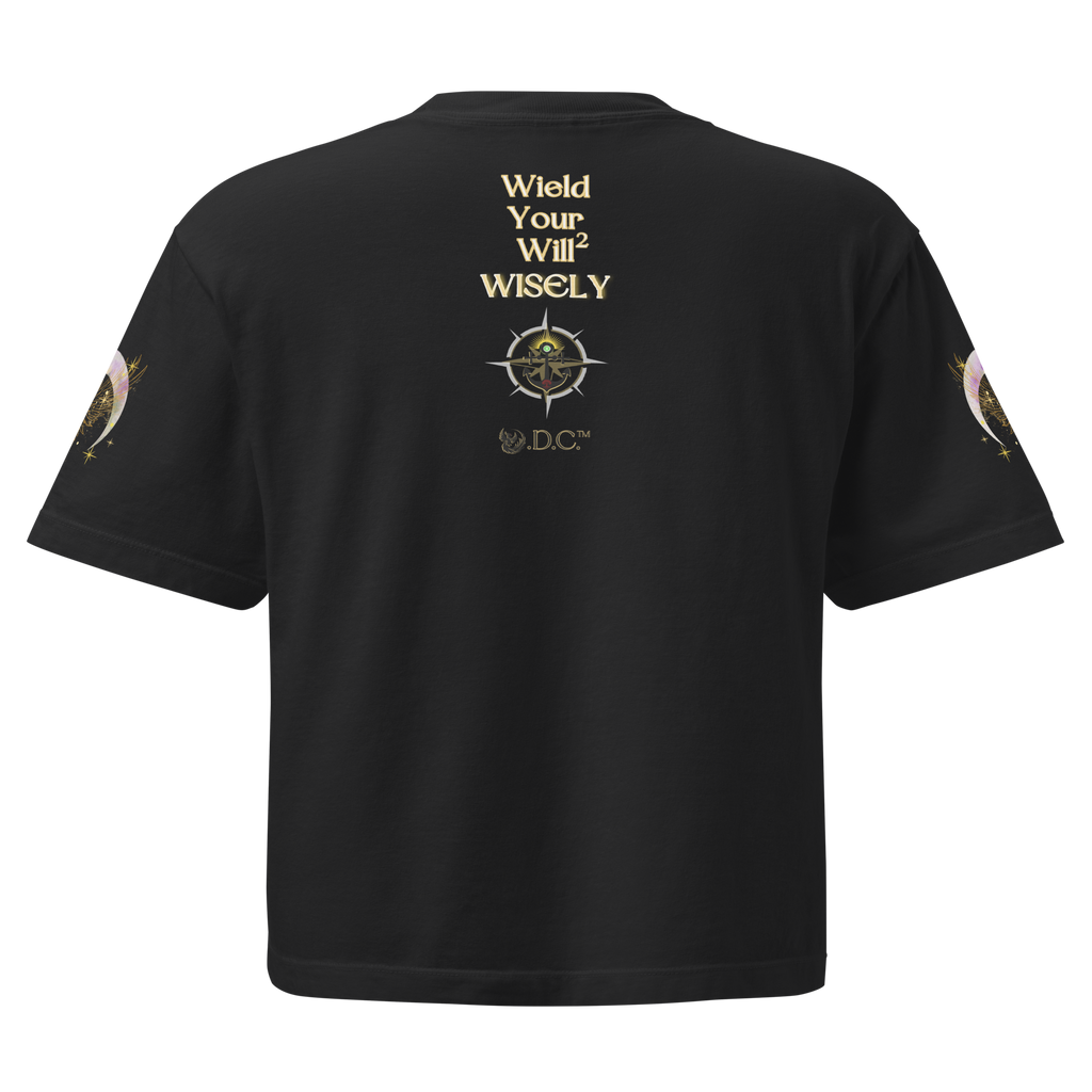 As Above So Below Heavyweight Relaxed Crop Tee