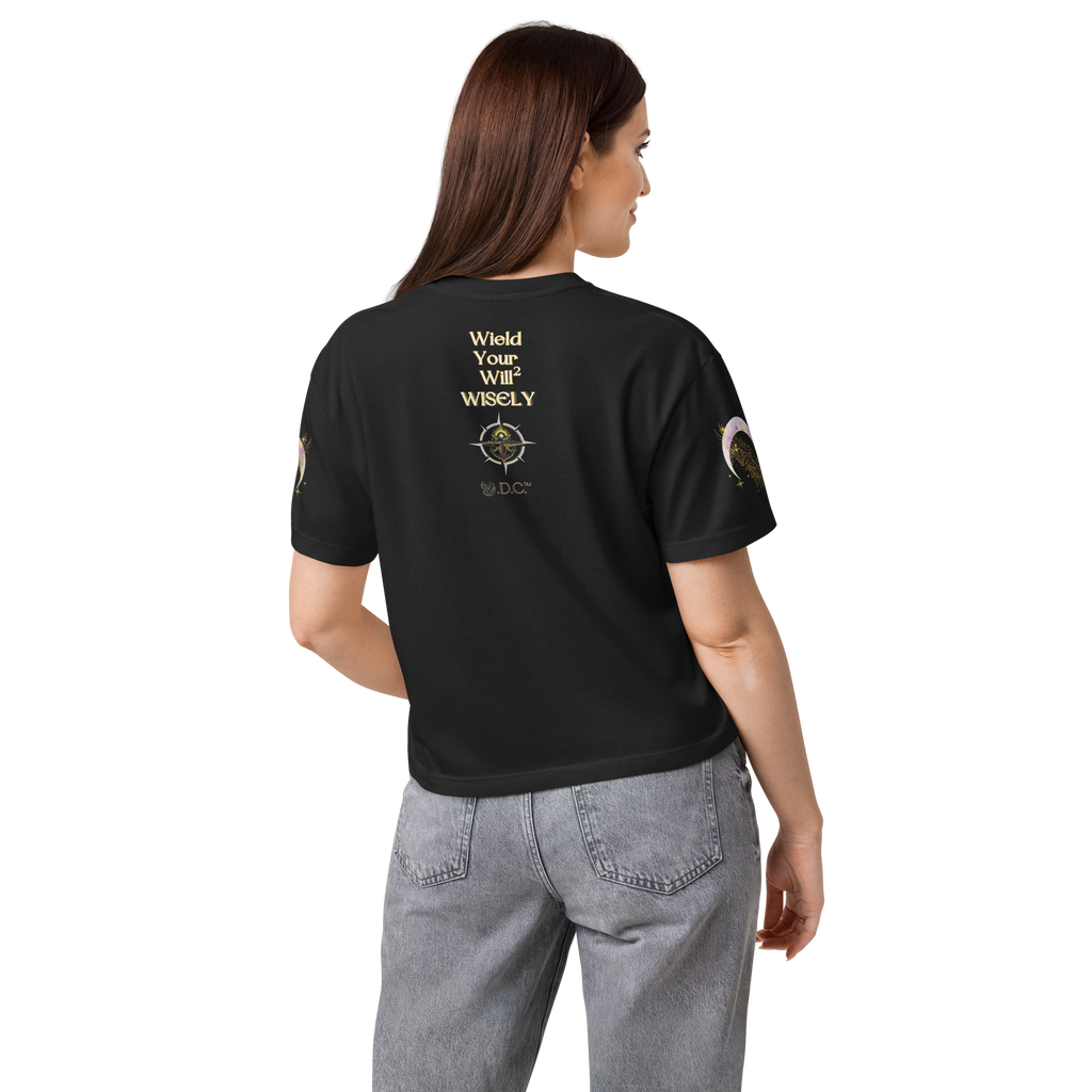 As Above So Below Heavyweight Relaxed Crop Tee