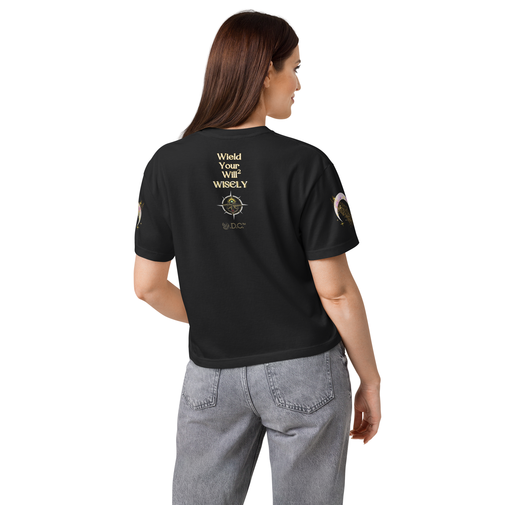 As Above So Below Heavyweight Relaxed Crop Tee