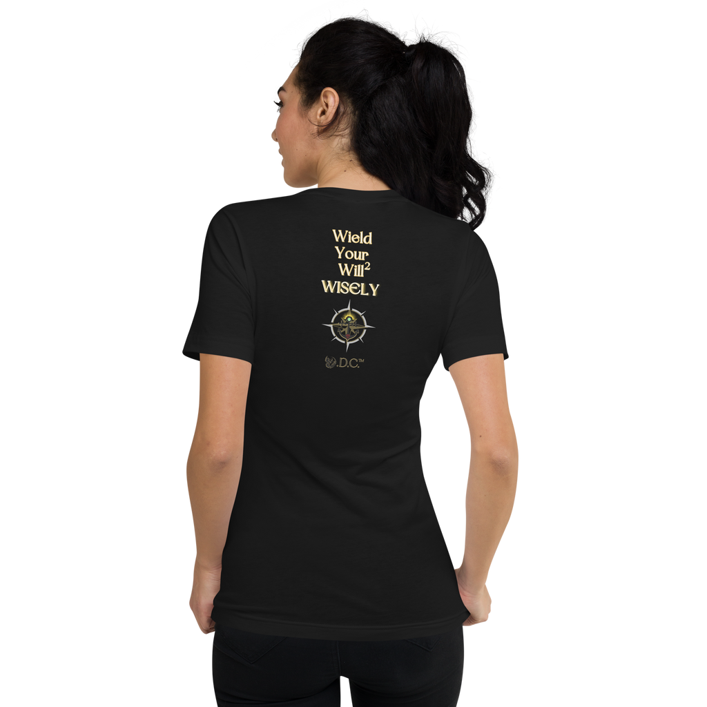 As Above So Below YoUnisex V-Neck Short Sleeve Full T-Shirt