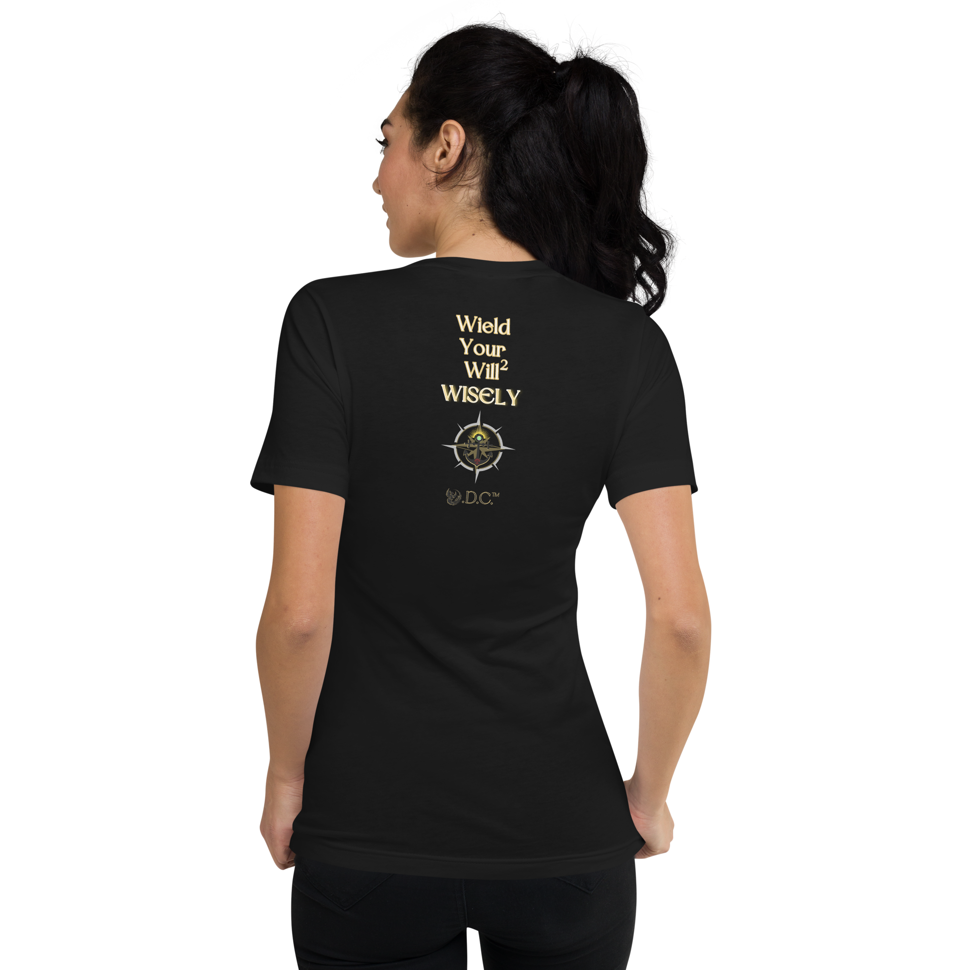 As Above So Below YoUnisex V-Neck Short Sleeve Full T-Shirt